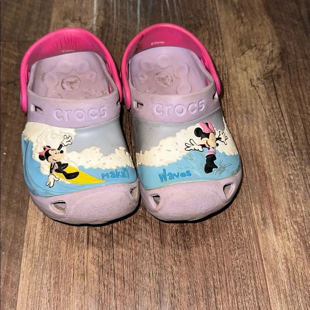 Girls Minnie Mouse‎ Crocs Makin’ Waves size 8/9